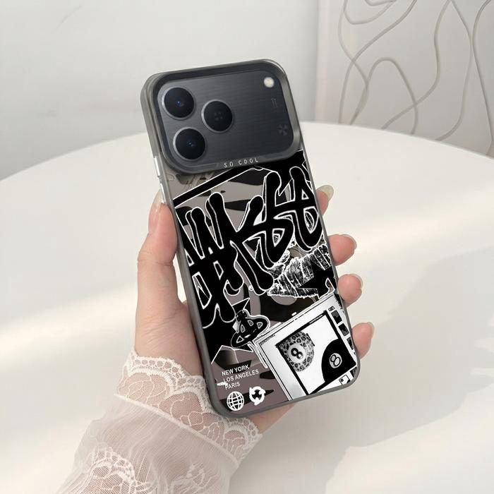 Softcase IMD Hologram Hitam untuk Tecno Spark 50 & 40 Silicone Premium Matte Casing Cover Hybrid Plate SHT-05 - foto 2