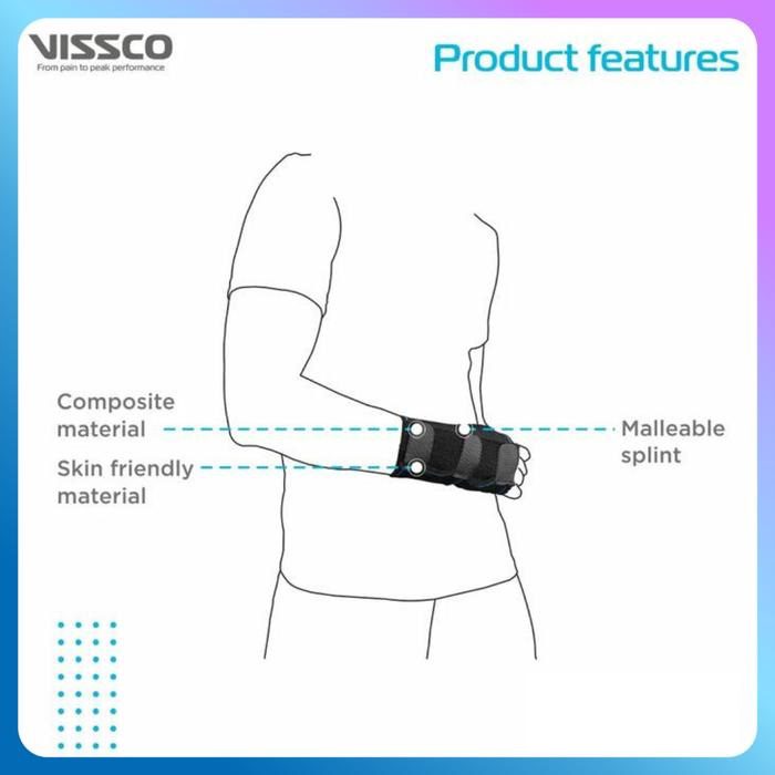 VISSCO - Elastic WRIST SUPPORT 0642 | Deker Elastis Cedera Pergelangan Tangan - foto 2