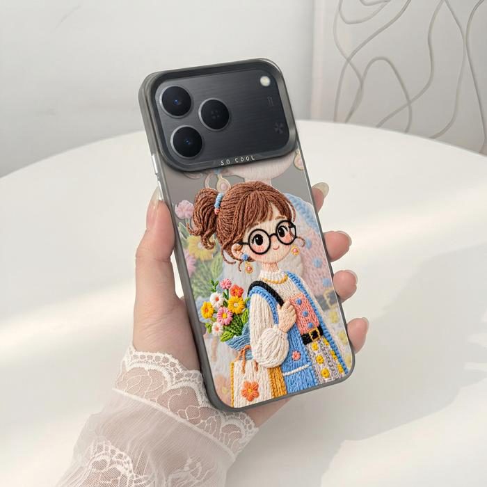 Softcase IMD Hologram Hitam untuk Tecno Spark 50 & 40 Silicone Cute Girls Premium Matte Casing Cover Hybrid Plate SHT-10 - 1 - foto 5