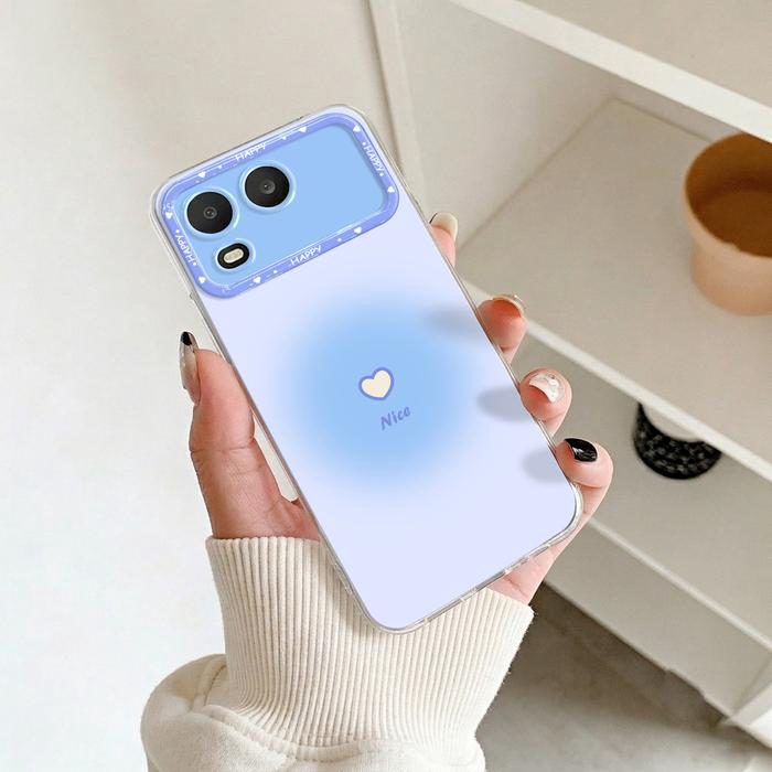 Casing Bening untuk Itel A200 Softcase Love Warna Silikon Transparan Anti Shock Protection Bumper Cover Hp SCI-24 - foto 2