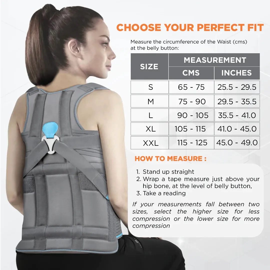 VISSCO - TAYLOR BRACE Dorso Lumbar Spinal 0120 | Penyangga Punggung Tulang Belakang Toraks | Lumbar Pasca Operasi Tulang Belakang Tuberkulosis - S - foto 6