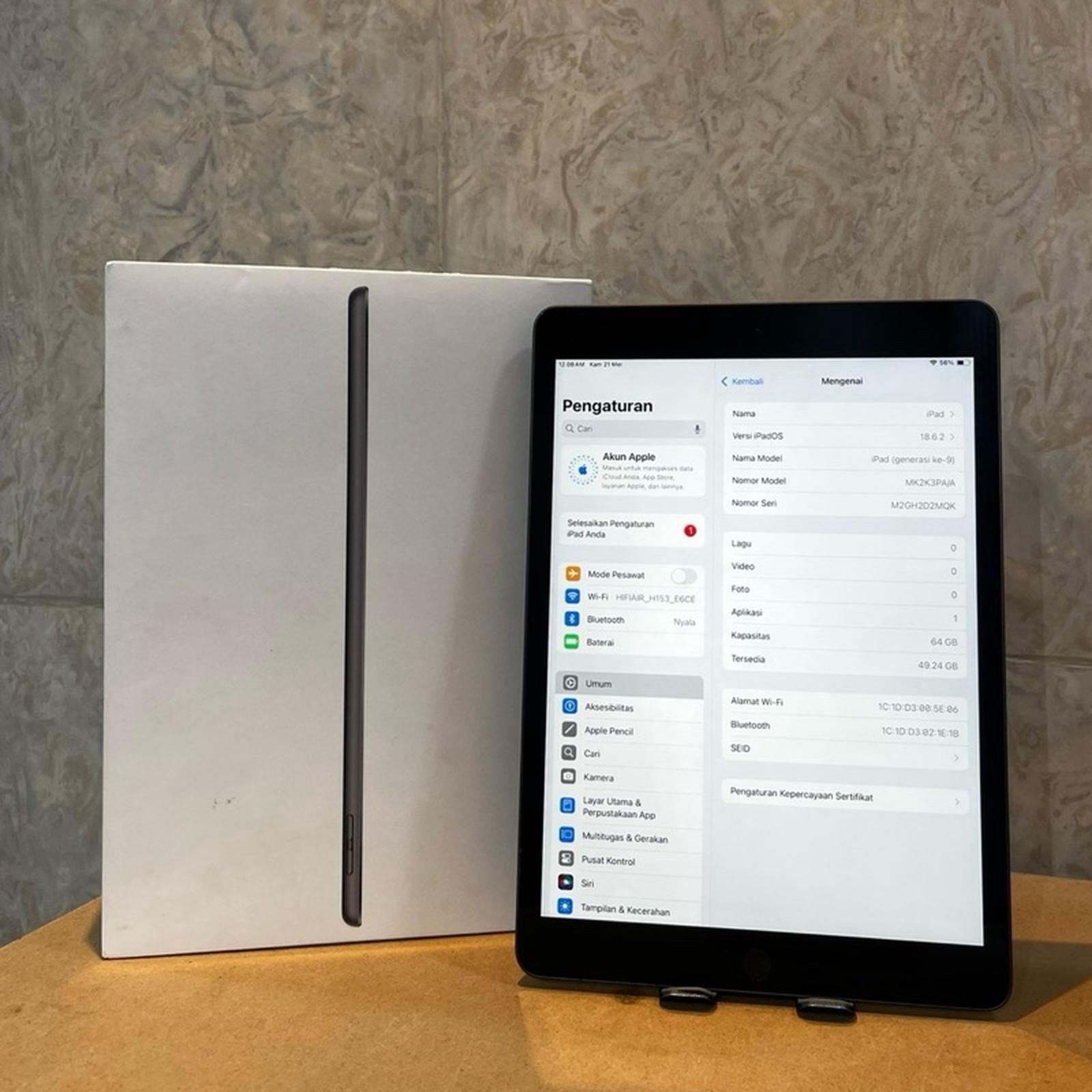 iPad Gen 9 64GB WiFi Only Fullset Original - foto 2