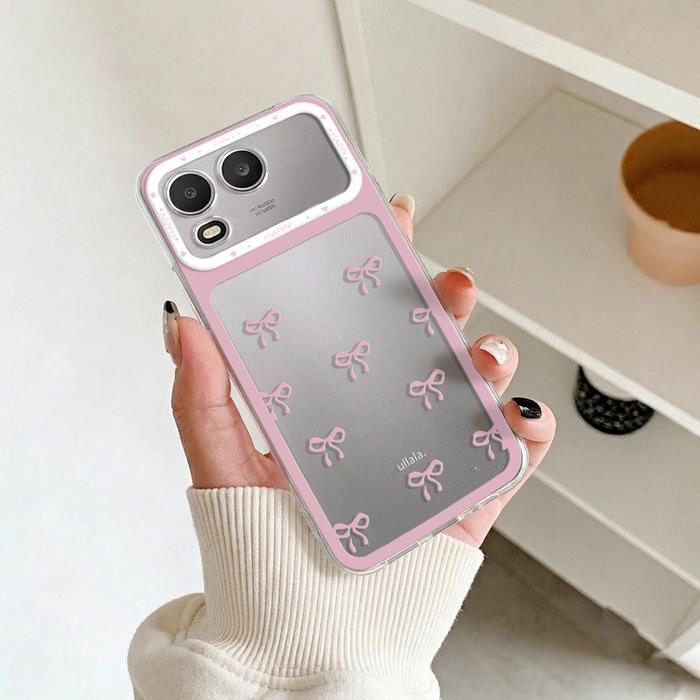 Casing Bening untuk Itel A200 Softcase Pita Bow Silikon Transparan Anti Shock Protection Bumper Cover Hp SCI-23 - foto 2