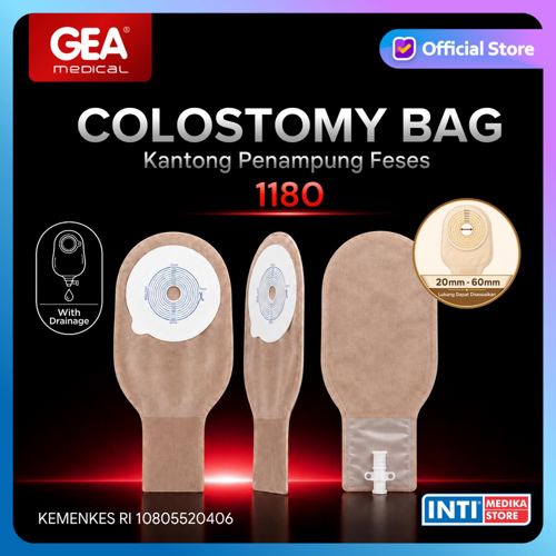 GEA - Colostomy Bag with Drainage 1180 | Kantong Kolostomi Dewasa