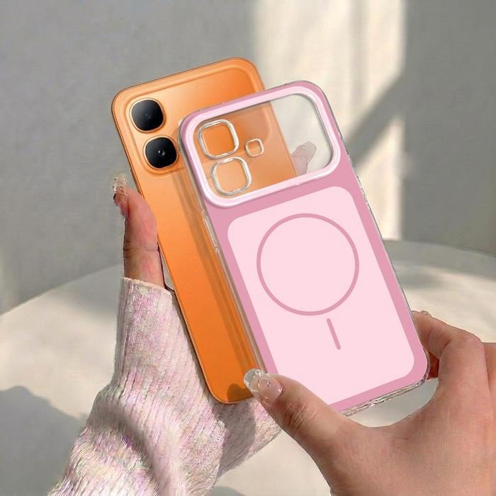 Case Bening untuk Infinix Smart 20 Terbaru Softcase MagSafe Warna Casing Handphone Transparan Cover Silikon Anti Kuning TPU Premium SBI-32 - foto 2