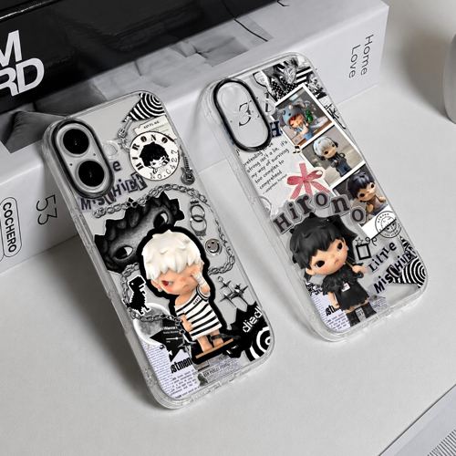 Softcase Bening Hirono Untuk Samsung A07 A06 A05 A05S A04 A37 A57 A17 A15 A55 A35 A56 A36 A26 A16 A54 A13 A14 / M15 M12 Anti Kuning & Lentur Premium Casing Transparan Silikon Cover Handphone SCB-18 - 1