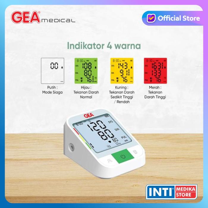 GEA - Tensimeter Digital BP-M301 DUAL USER dengan Suara + Layar Besar LCD BACKLIGHT | Alat Ukur Tekanan Darah Tensi Digital BP M301 | Blood Pressure Monitor DUAL POWER - foto 2