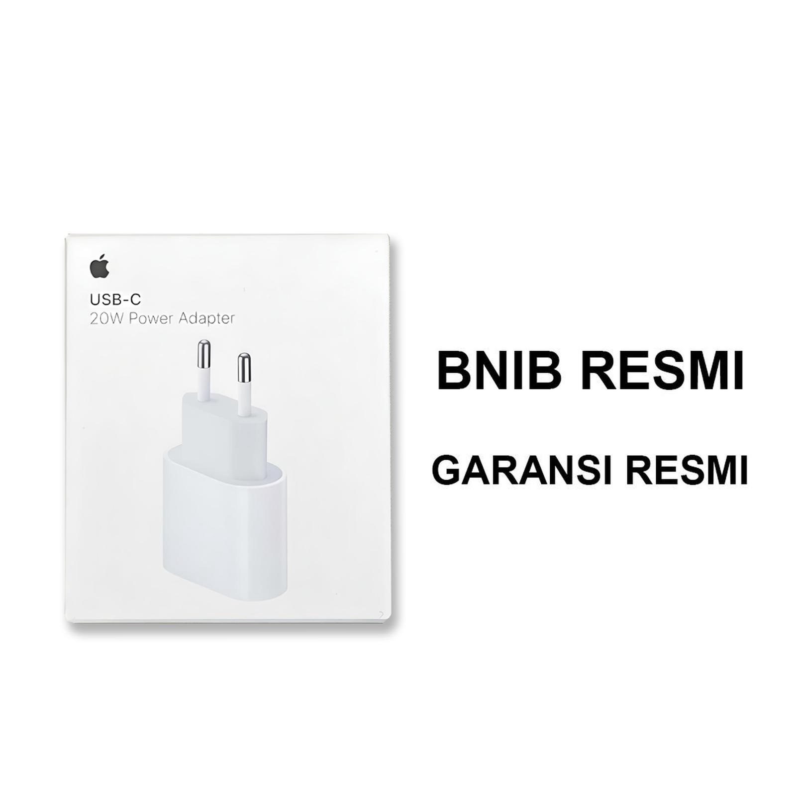 Charger Adapter USB-C 20W Apple iPhone Resmi Indonesia