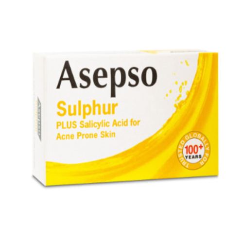 ASEPSO SULPHUR 80 GRAM - SABUN BATANG ANTISEPTIK