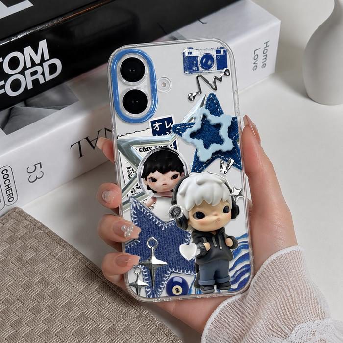 Softcase Bening Hirono Untuk Samsung A07 A06 A05 A05S A04 A37 A57 A17 A15 A55 A35 A56 A36 A26 A16 A54 A13 A14 / M15 M12 Anti Kuning & Lentur Premium Casing Transparan Silikon Cover Handphone SCB-08 - 1, - foto 2