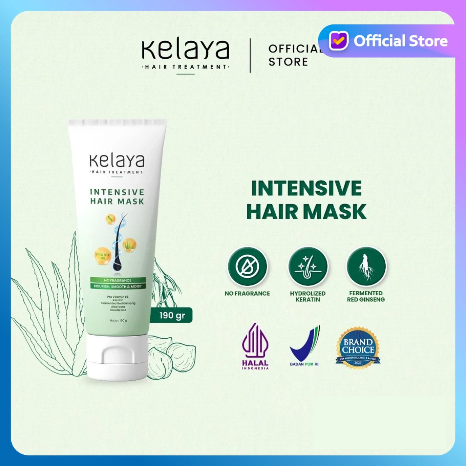 KELAYA - Intensive Hair Mask 190gr | Masker Perawatan Rambut Sehat Anti Rontok & Kering