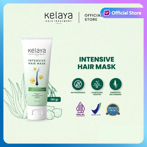 KELAYA - Intensive Hair Mask 190gr | Masker Perawatan Rambut Sehat Anti Rontok & Kering