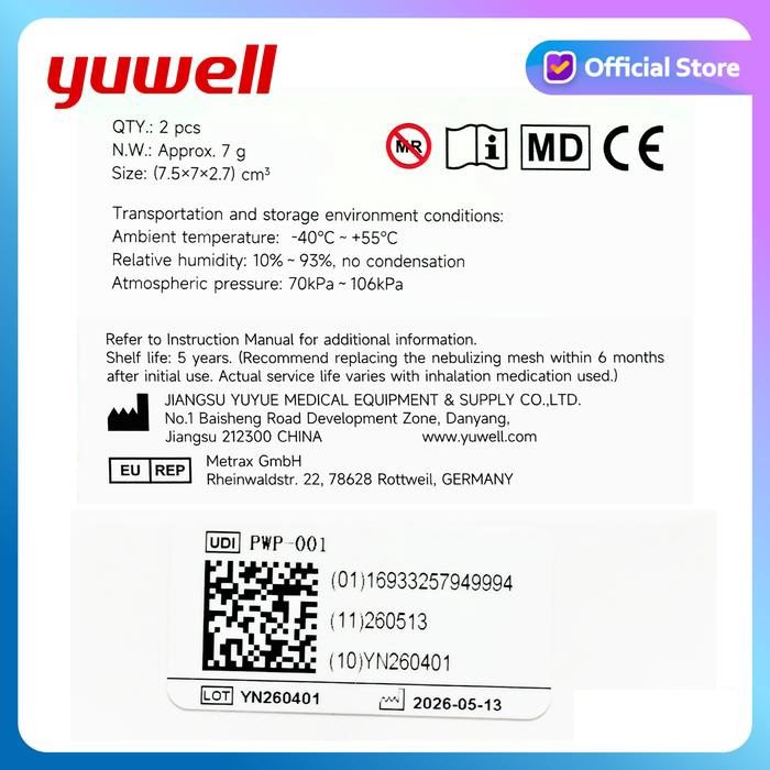 YUWELL - Replacement MESH for Nebulizer - foto 3