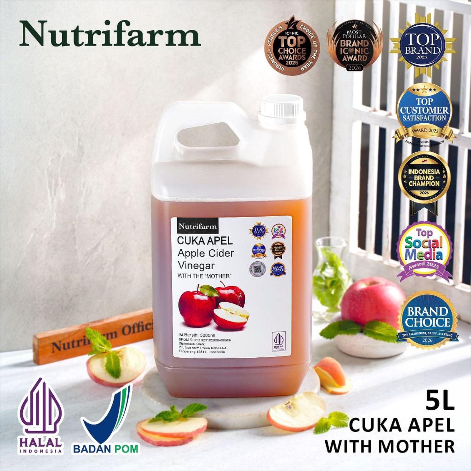 Cuka Apel 5 Liter with Mother