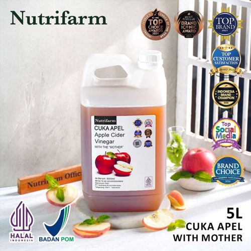 Cuka Apel 5 Liter with Mother