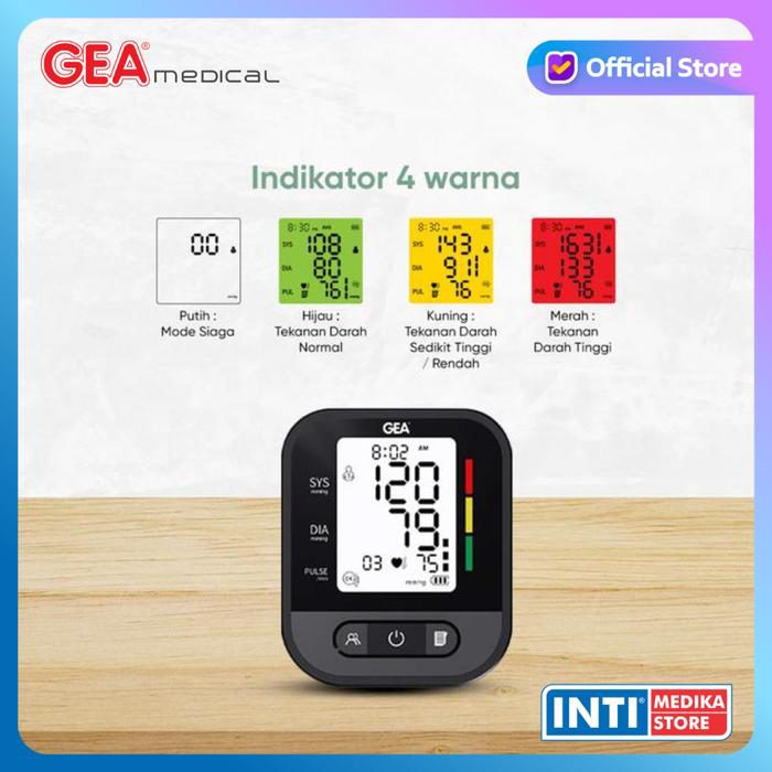 GEA - Tensimeter Digital BP-M401 DUAL USER dengan Suara + Layar LCD BACKLIGHT | Alat Ukur Tekanan Darah Tensi Digital BP M401 | Blood Pressure Monitor DUAL POWER - foto 2