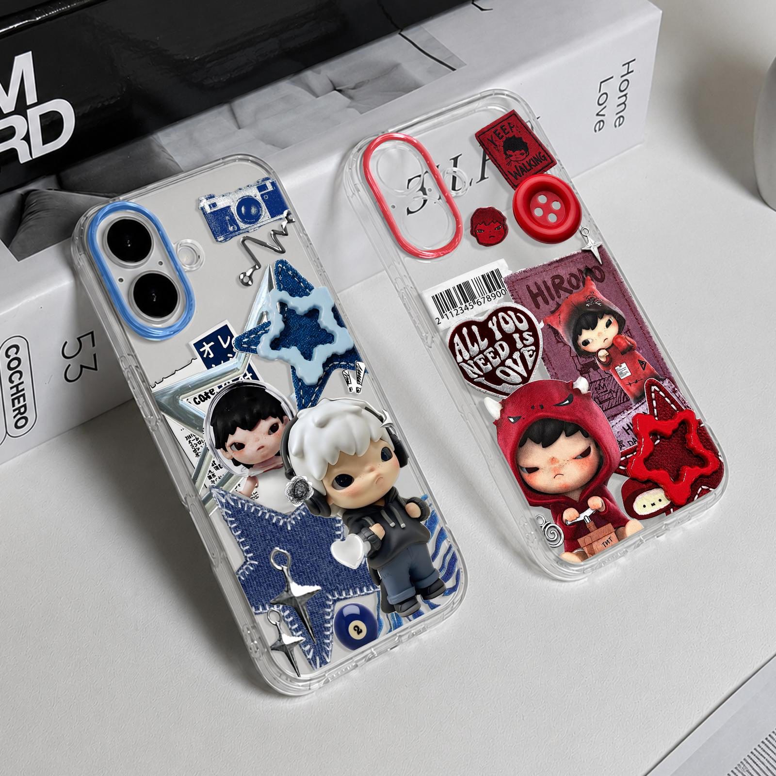 Softcase Bening Hirono Untuk Oppo A6C A6T A6S A6x A6 Pro A5i Pro A5 5G A5x A3x / Reno 14F 15F 15 5G Anti Kuning & Lentur Premium Casing Transparan Silikon Ponsel Cover Handphone SCB-03 - 1