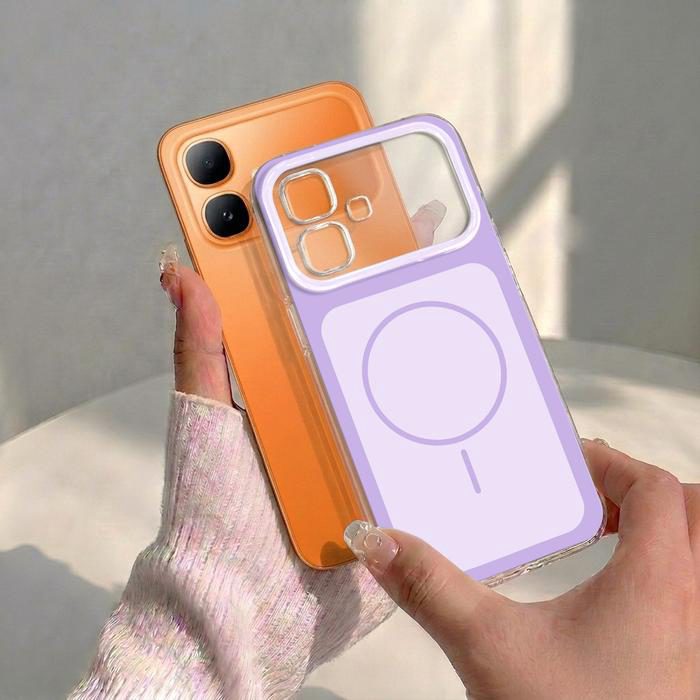 Case Bening untuk Infinix Smart 20 Terbaru Softcase MagSafe Warna Casing Handphone Transparan Cover Silikon Anti Kuning TPU Premium SBI-32 - foto 3