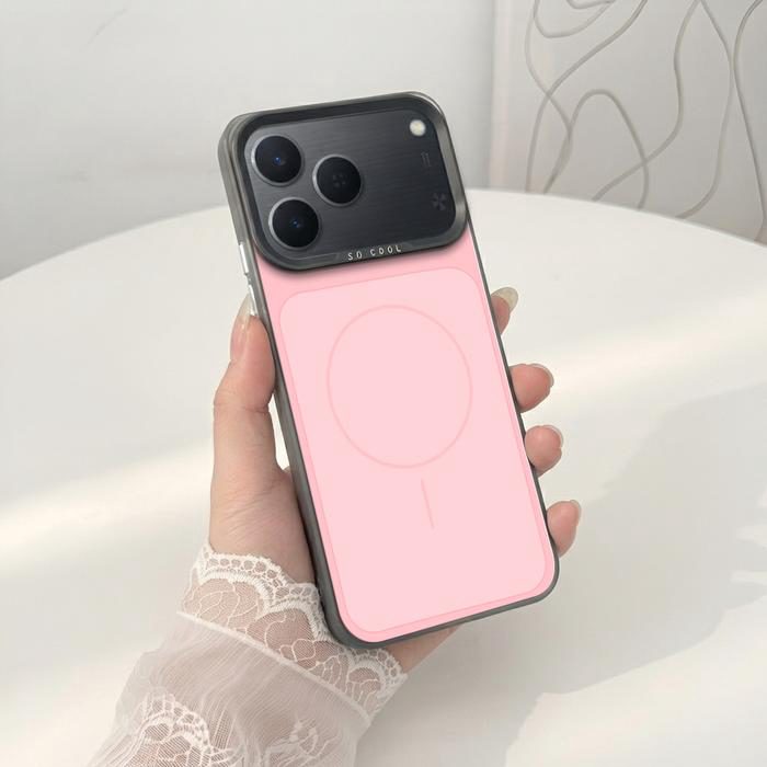Softcase IMD Hologram Hitam untuk Tecno Spark 50 & 40 Motif MagSafe Silicone Premium Matte Casing Cover Hybrid Plate SHT-01 - foto 3