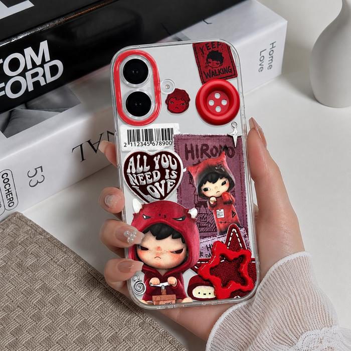 Softcase Bening Hirono Untuk Infinix Smart 20 9 8 10 4G 10 Plus / Note Edge 60 40 PRO 50 50X / Hot 70 60 Pro Plus 60i 50i 40i Anti Kuning & Lentur Premium Casing Transparan Silikon Ponsel Cover Handphone SCB-02 - 1 - foto 3