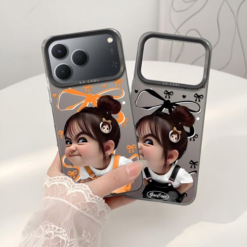 Softcase IMD Hologram Hitam untuk Tecno Spark 50 & 40 Silicone Cewe Cute Premium Matte Casing Cover Hybrid Plate SHT-09 - 1