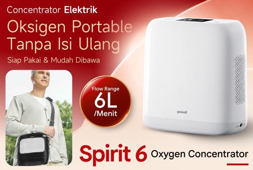 YUWELL - Oxygen Concentrator Portable SPIRIT 6 | Tabung Oksigen Elektrik